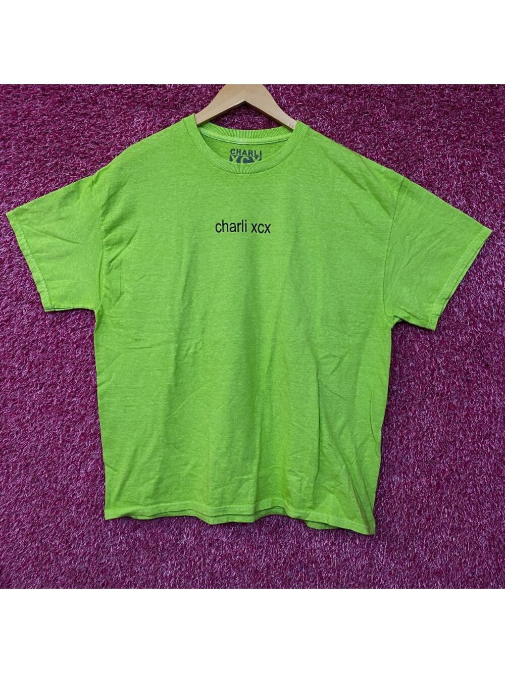 Charli XCX Brat Hyperpop Album T-Shirt Large